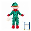 Friendly Christmas Elf Mascot Costume