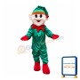Friendly Christmas Elf Mascot Costume