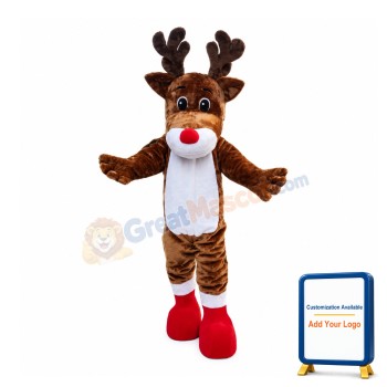 Adorable Christmas Elk Mascot Costume