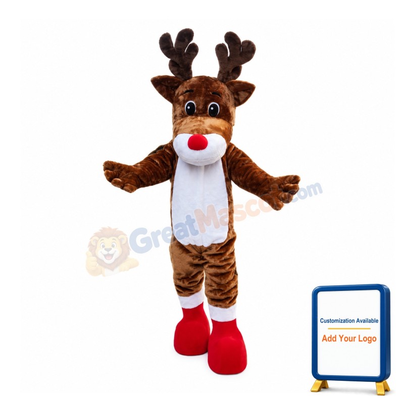 Adorable Christmas Elk Mascot Costume