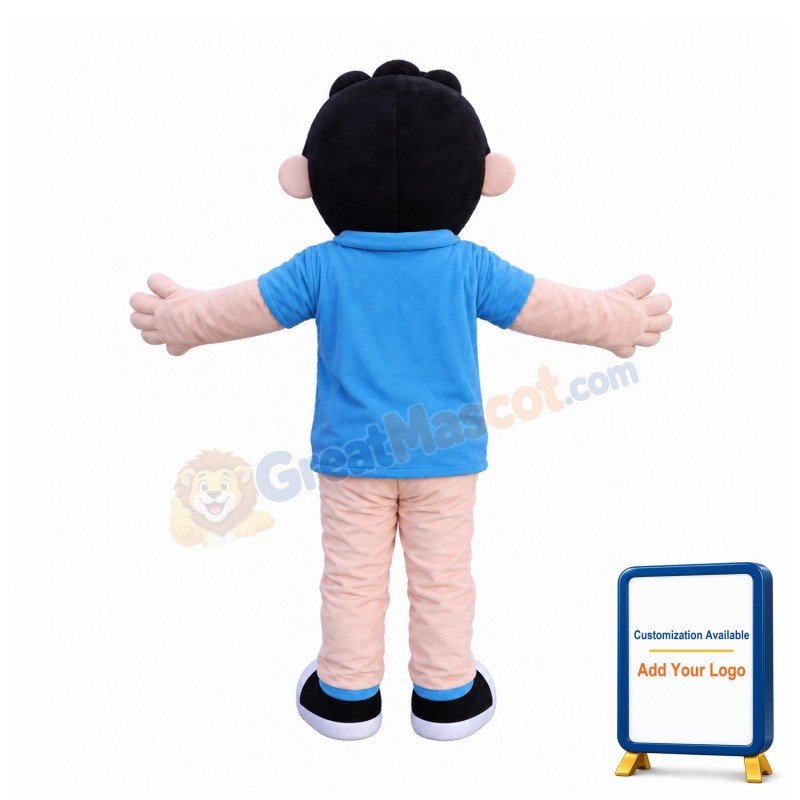 Shy Boy Mascot Costume