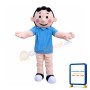 Shy Boy Mascot Costume