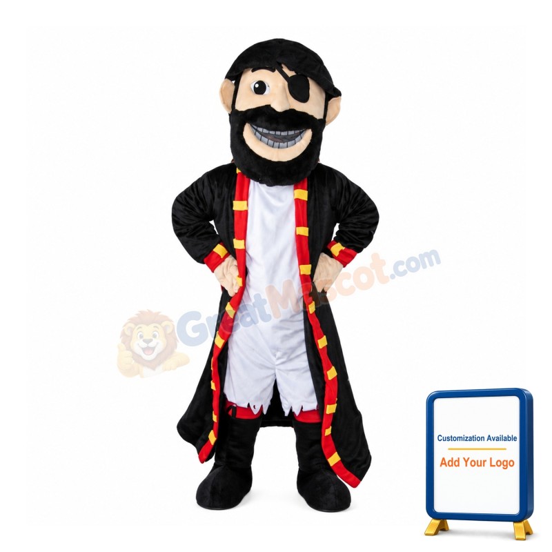 Friendly Pirate Mascot Costume