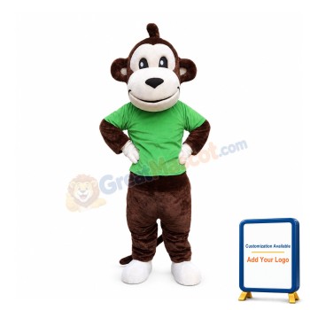Brown Monkey Animal Mascot Costume