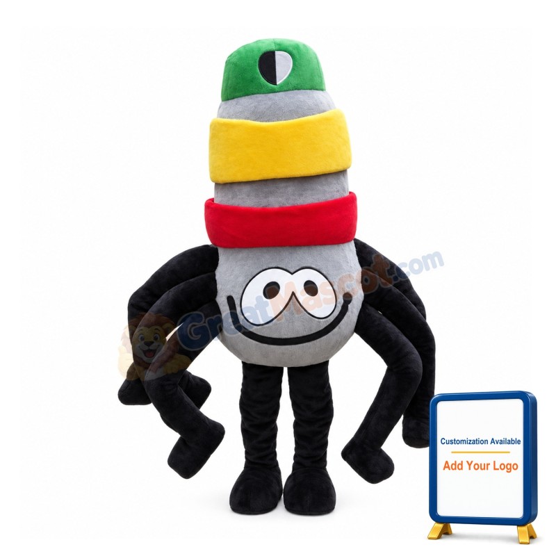 Cartoon Colorful Spider Mascot Costume