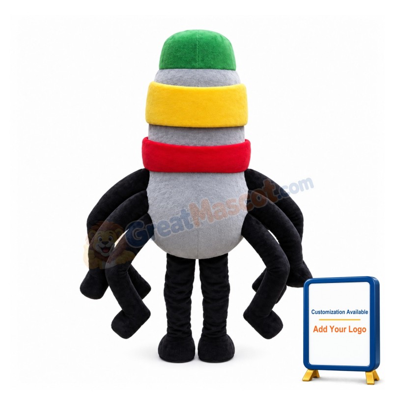 Cartoon Colorful Spider Mascot Costume