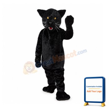 Black Cougar Animal Mascot Costume