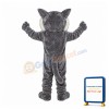 Howling Grey Panther Mascot Costume