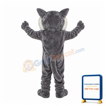 Howling Grey Panther Mascot Costume