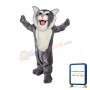 Howling Grey Panther Mascot Costume