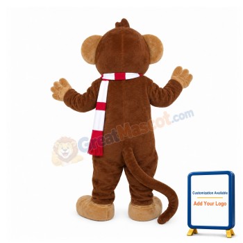 Curious George Monkey Mascot Costume
