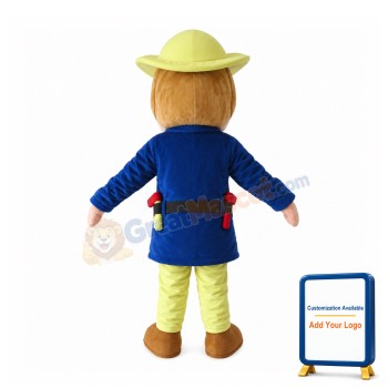 Simple Version Of Fireman Sam Mascot Costume
