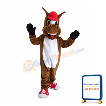 Cheering Horse Mascot Adult Costume