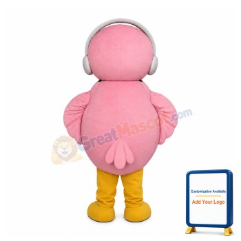 Lightweight Pink Owl Cartoon Mascot Costume