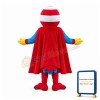 Cartoon Power Muscly Duck Superhero Mascot Costume