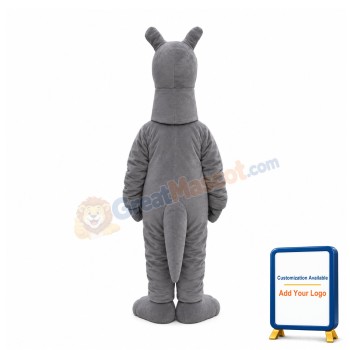 Grey Greyhound Dog Thin Dog Mascot Costume