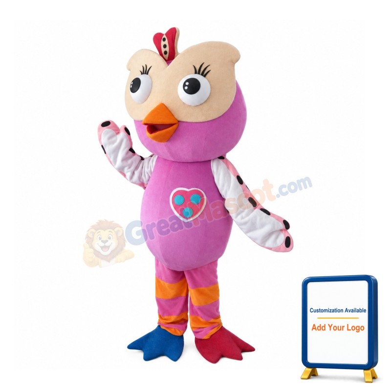 Hootabelle the Owl Mascot Costume 