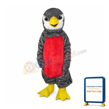 American Robin Bird Long Fur Mascot Adult Costume