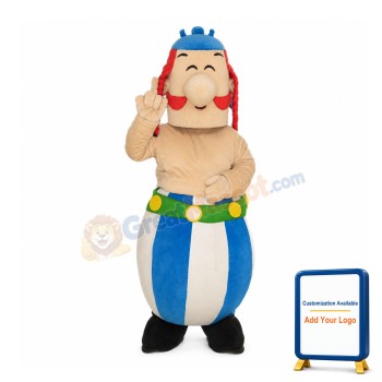 Superhuman Strength Obelix Mascot Costume