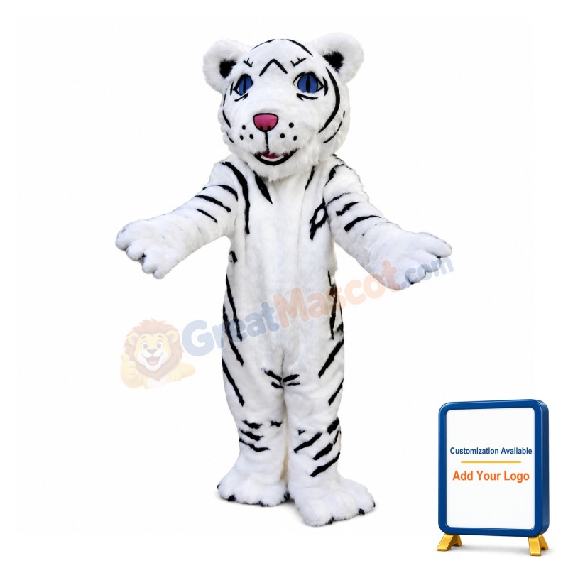 Original Baby White Tiger Animal Mascot Costume