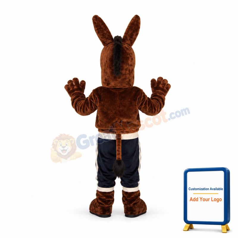 Brown Donkey Mascot Costume
