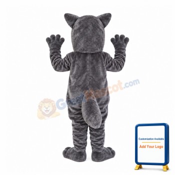 Grey Mountain Lion Animal Mascot Costume