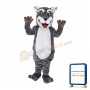 Grey Mountain Lion Animal Mascot Costume