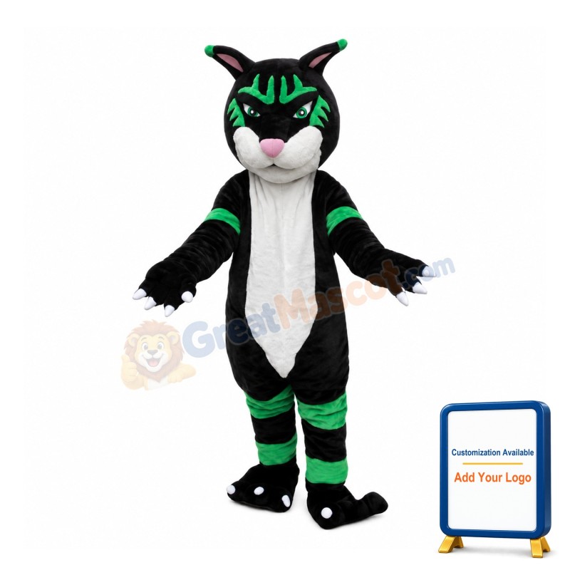 Fantasy Black Tiger Mascot Costume