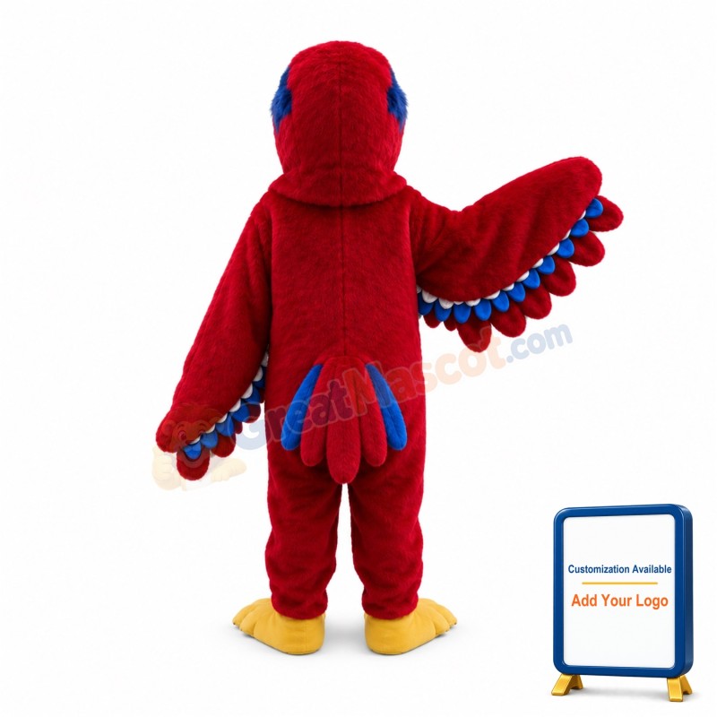 Plush Red Lory Mascot Costume