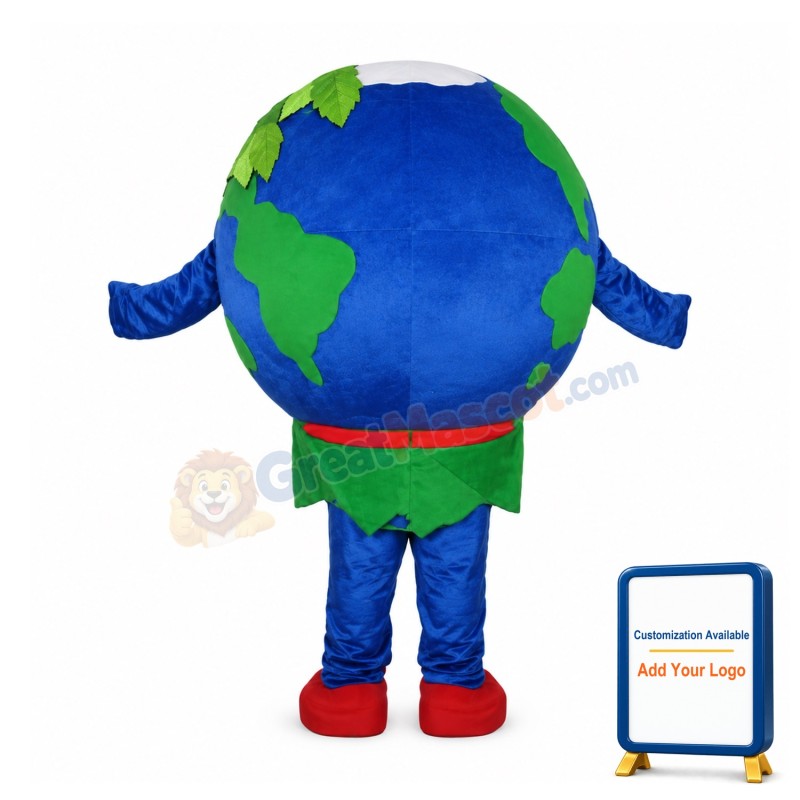 Deluxe Cartoon Earth Mascot Costume