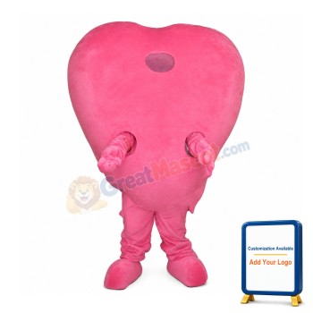 Deluxe Pink Heart Mascot Costume