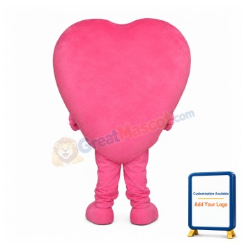 Deluxe Pink Heart Mascot Costume