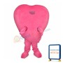 Deluxe Pink Heart Mascot Costume