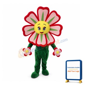 Cartoon Little Red Flower Mascot Costume