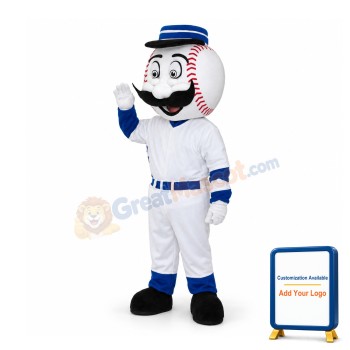 Optimistic Cartoon Bowling Man Mascot Costume