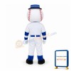 Optimistic Cartoon Bowling Man Mascot Costume
