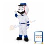 Optimistic Cartoon Bowling Man Mascot Costume