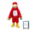 Scarlet Macaw Long Fur Mascot Costume