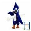 Angry Blue Jay Long Fur Mascot Costume