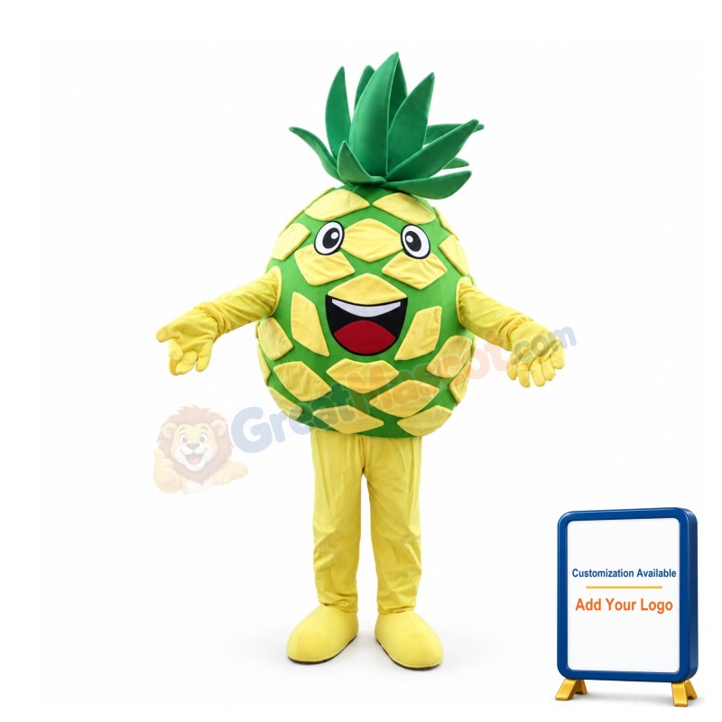 Deluxe Cartoon Pineapple Mascot Costume