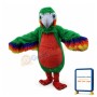 Colorful Parrot Long Fur Mascot Costume