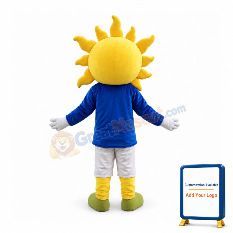 Cool Cartoon Sun Mascot Costume