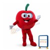 Complacent Cartoon Red Apple Mascot Costume