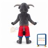 Power Gray Bull Mascot Costume