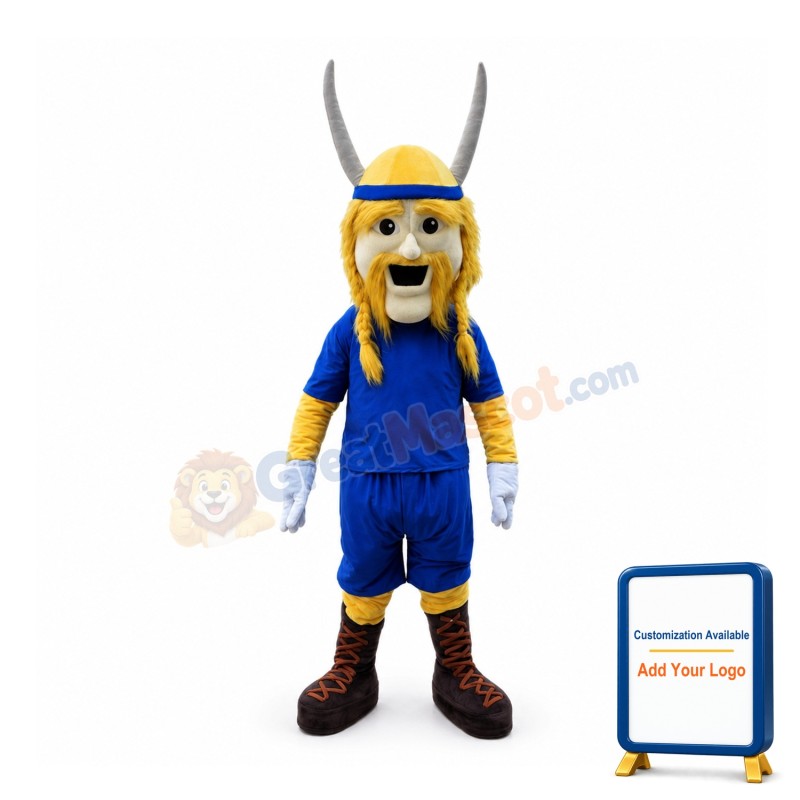 Viking Man Mascot Costume