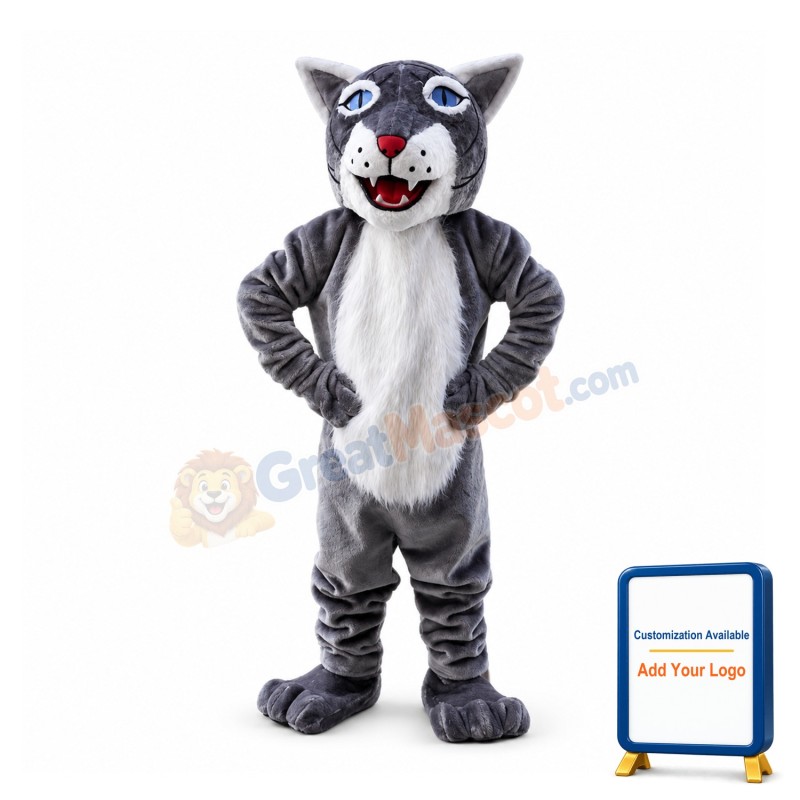 Grey Tiger Animal Mascot Costume