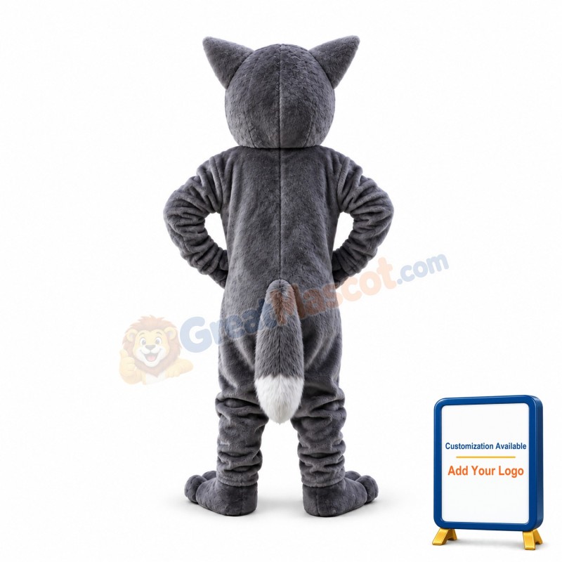 Grey Tiger Animal Mascot Costume