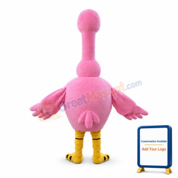 Graceful Pink Flamingo Mascot Costume