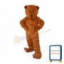 Big Brown Bear Long Fur Mascot Costume