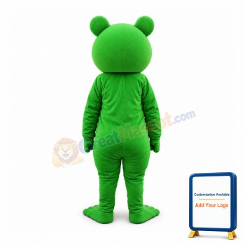 Pure Green Frog Animal Mascot Costume